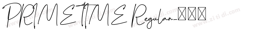 PRIMETIME Regular字体转换